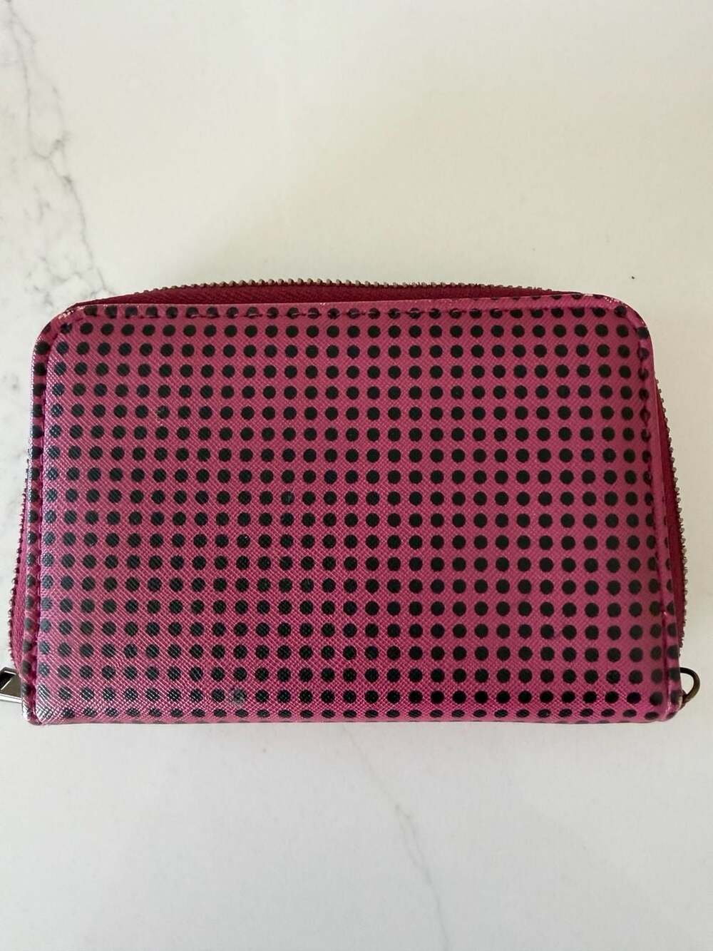 G.H. Bass & Co. Polka Dot Zip Around Wallet